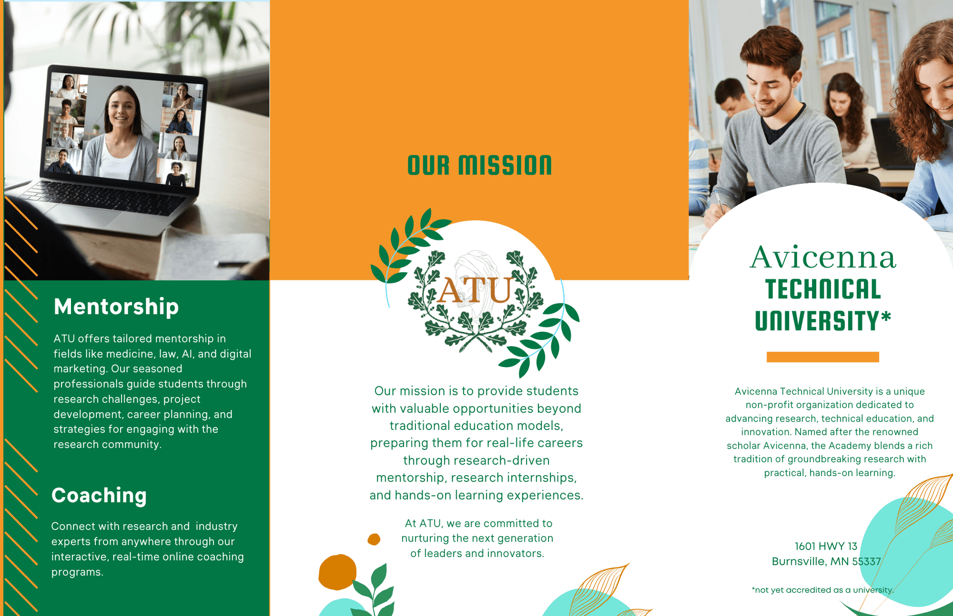 ATU Partnership Brochure - Page 1
